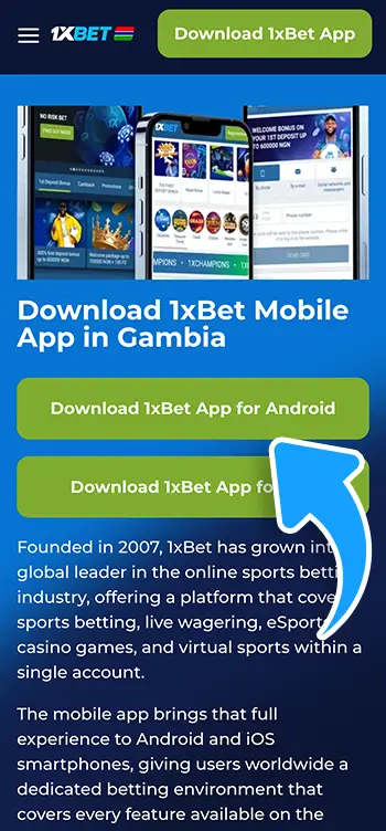 Tap the download link on this page to save the APK file to the device