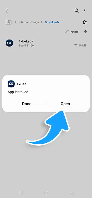 Open the app and sign in or create a new account